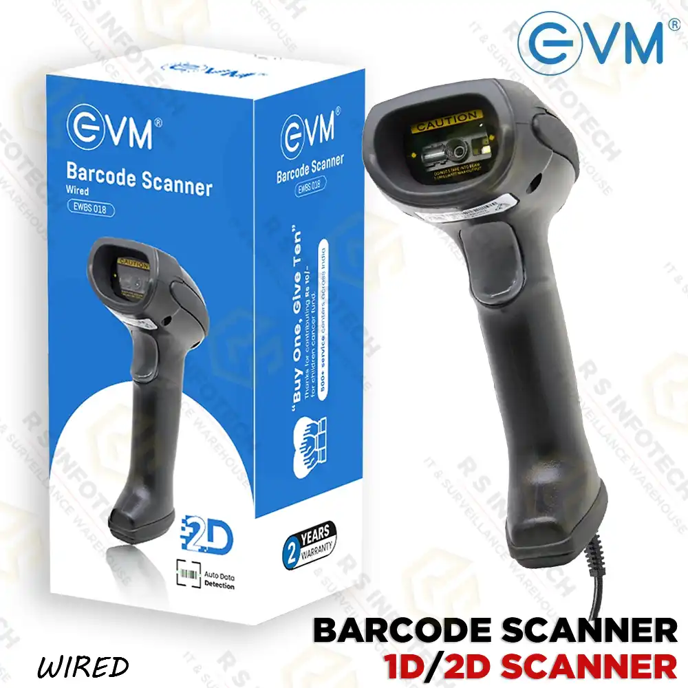 EVM 2D WIRED BARCODE+QR CODE SCANNER