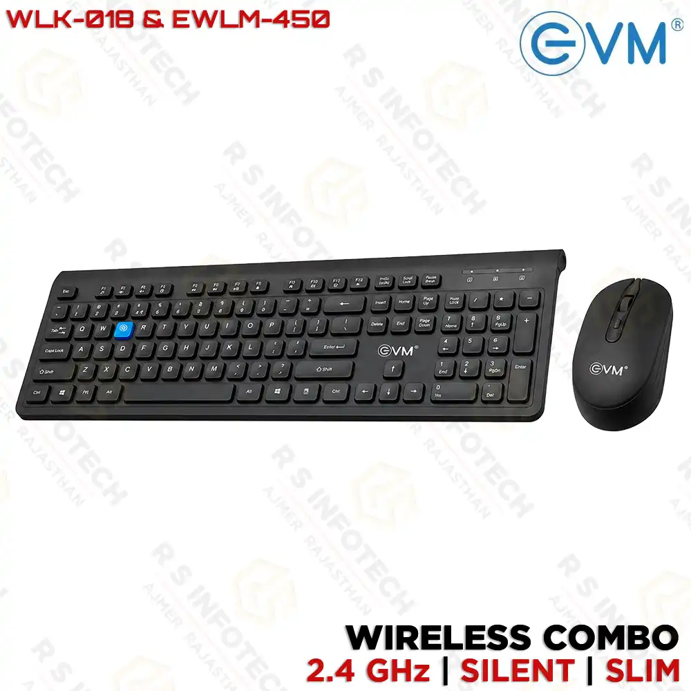 EVM EWLM-450 / WLK-018 WIRELESS KEYBOARD MOUSE COMBO