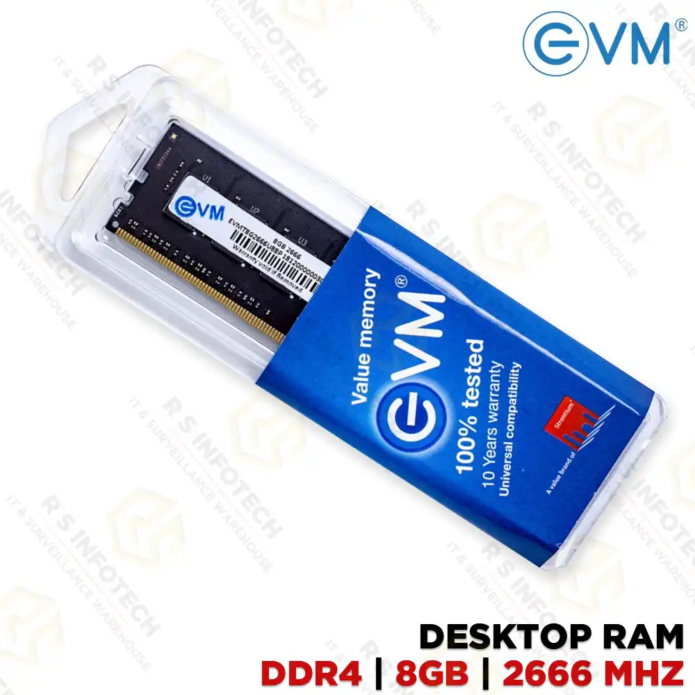 EVM DDR4 8GB 2666MHZ DESKTOP RAM (10 YEAR)