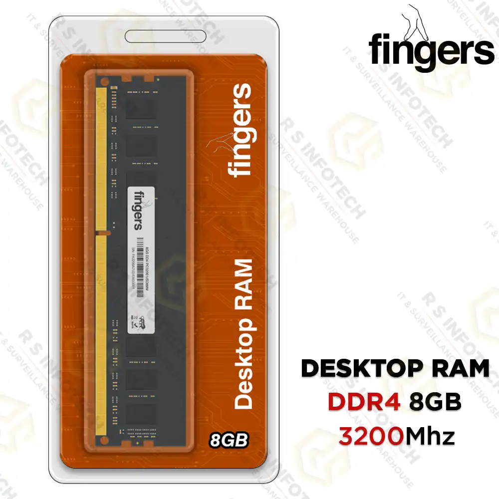 FINGERS RAM-D8 DDR4 8GB 3200MHZ DESKTOP (3YEAR)