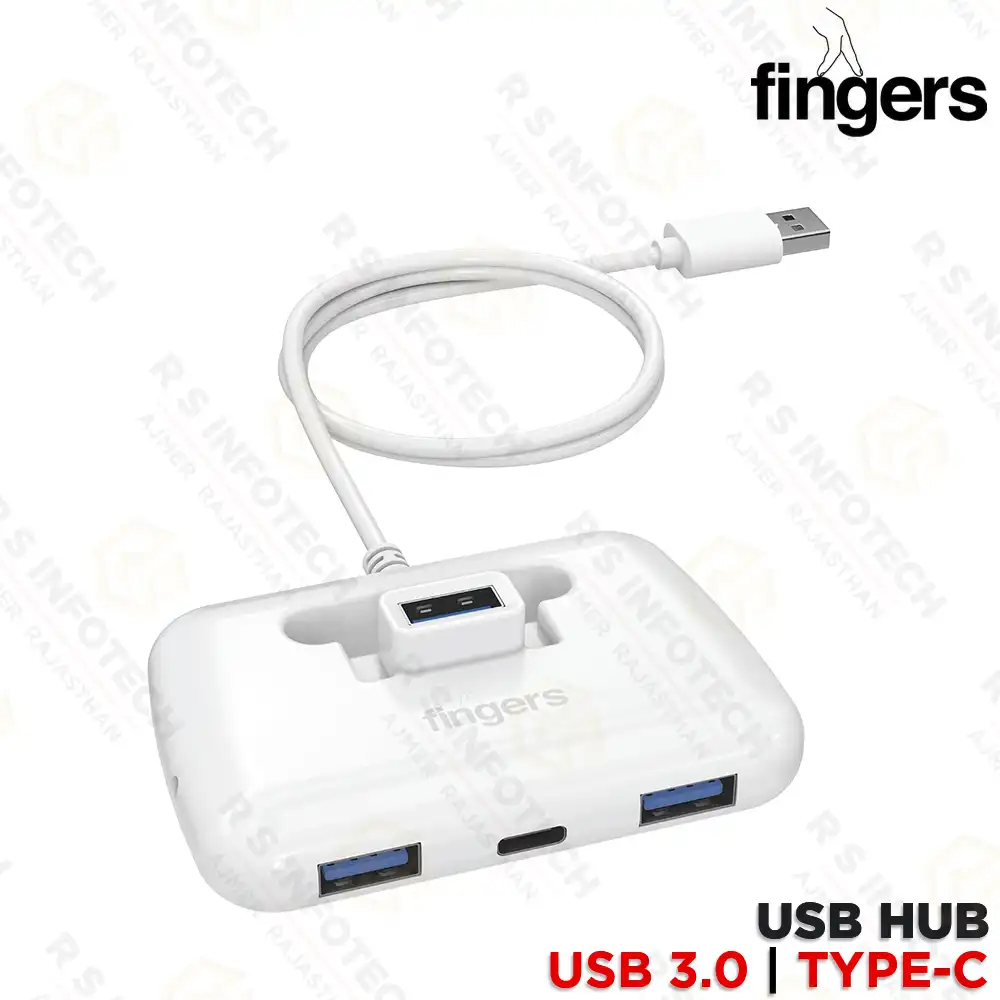 FINGERS FAST-CU3.0 4-PORT USB 3.0 & TYPE-C HUB