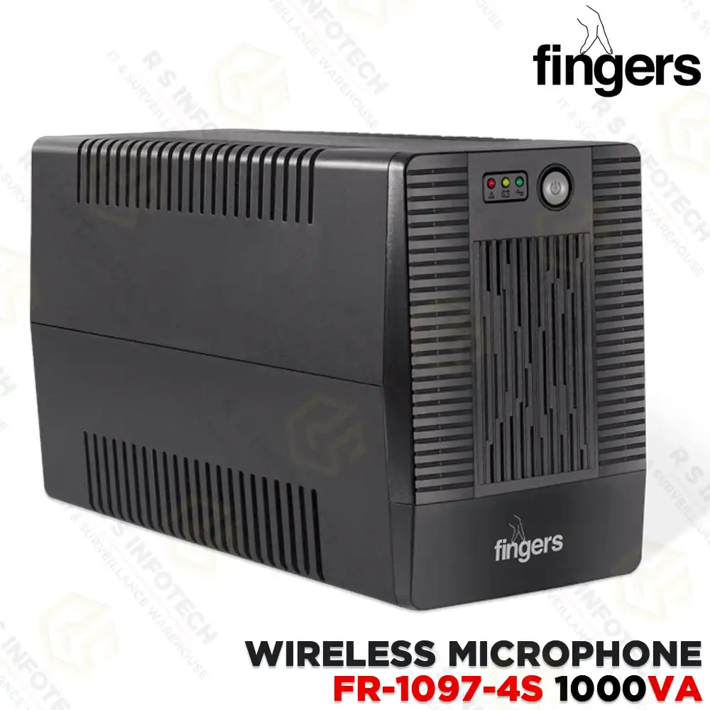 FINGERS FR-1097-4S 1000VA DOUBLE BATTERY FAST RECHARGE UPS