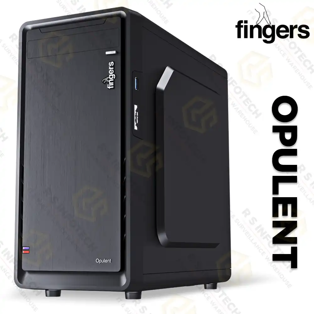 FINGERS OPULENT MICRO ATX CABINET WITH SMPS (WITH INTERNAL FLIPPING DOOR)