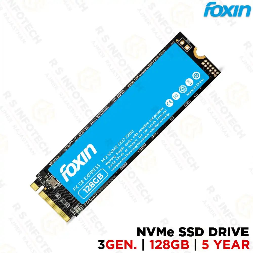 FOXIN 128GB NVME M.2 PCIE GEN 3.0 NVME SSD DRIVE | INTERNAL SSD | 3200MB/S READ