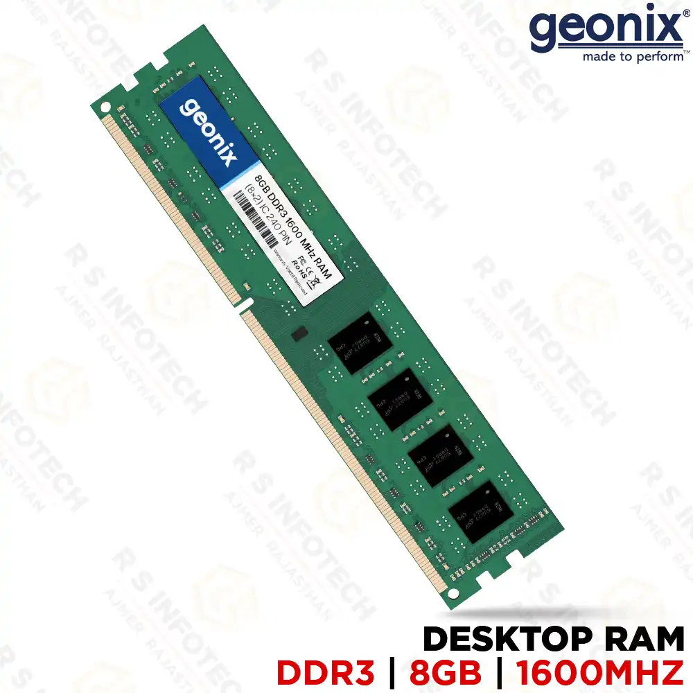 GEONIX DDR3 8GB 1600MHZ DESKTOP RAM (5 YEAR)
