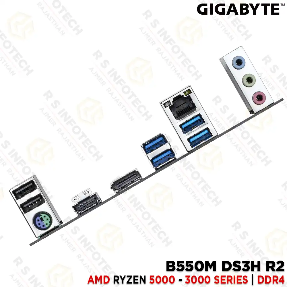 GIGABYTE B550M DS3H R2 AM4 RYZEN 3000 / 4000 / 5000 SERIES DDR4 MOTHERBOARD