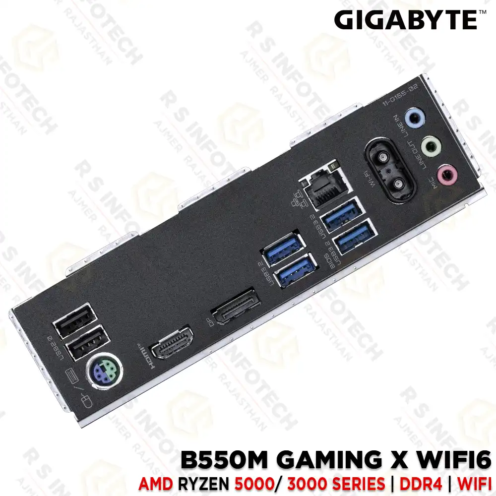 GIGABYTE B550M GAMING X WIFI6 AMD DDR4 RYZEN 3000/4000/5000 SERIES MOTHERBOARD