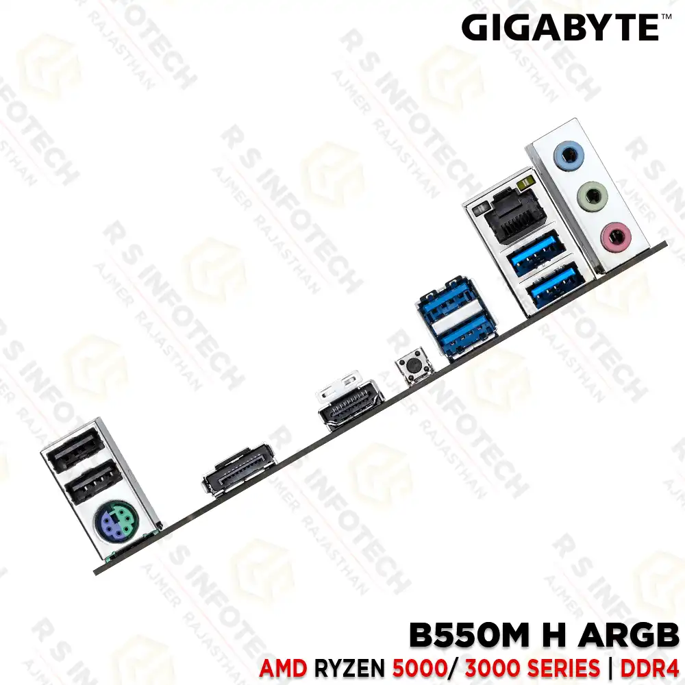 GIGABYTE B550M H ARGB DDR4 AMD RYZEN 3000 4000 5000 & G-SERIES MOTHERBOARD