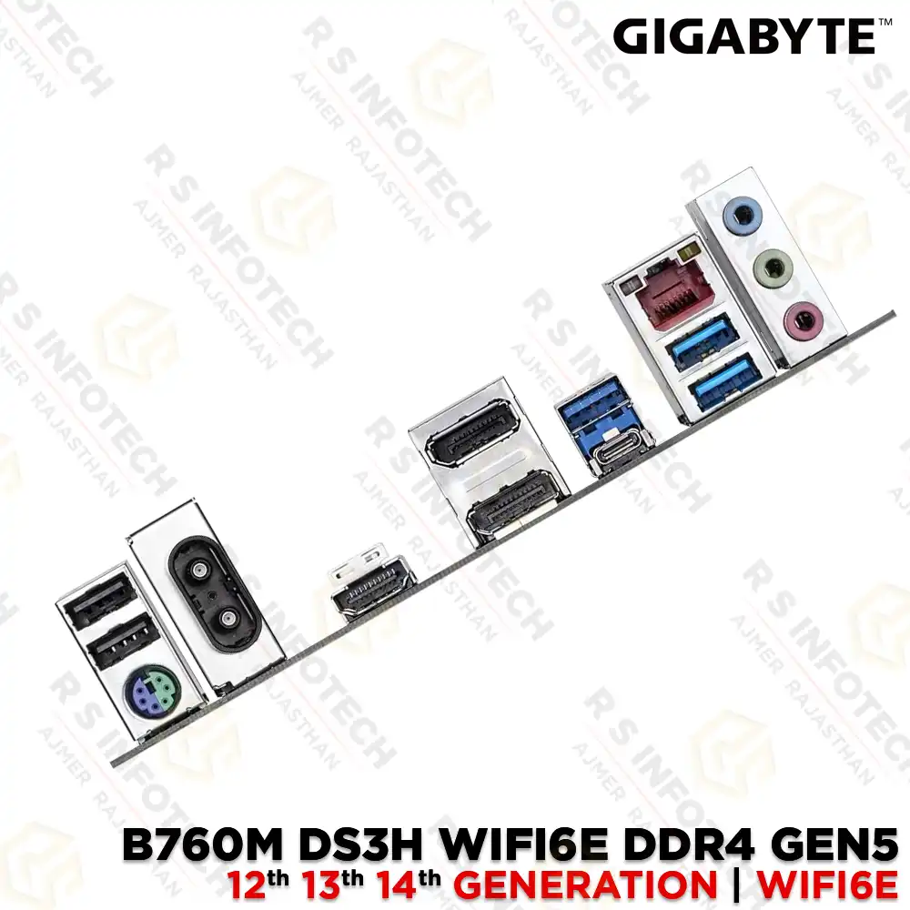 GIGABYTE B760M DS3H WIFI6E DDR4 GEN5 LGA1700 DDR4 12TH 13TH 14TH GEN MOTHERBOARD