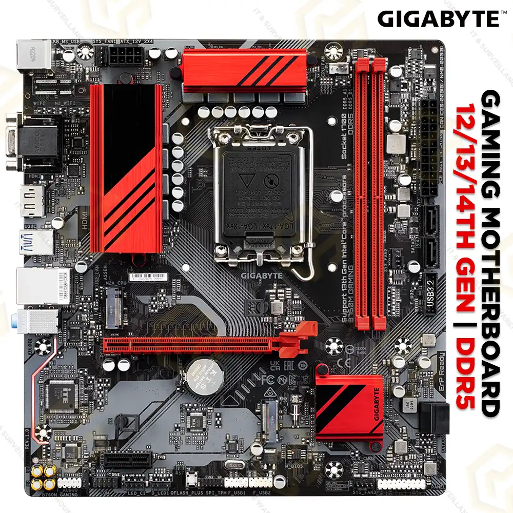 GIGABYTE B760M GAMING AC (WIFI+BLUETOOTH) DDR5 MOTHERBOARD (3YEAR)