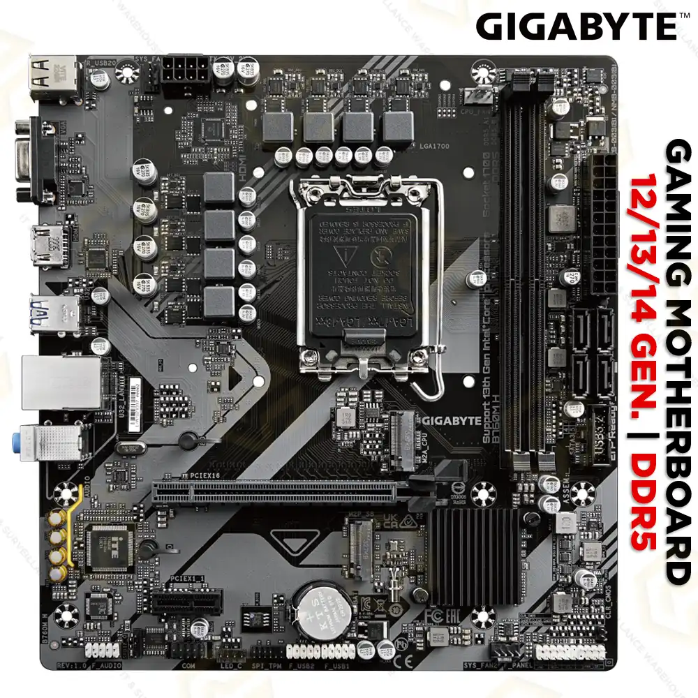 GIGABYTE B760M H DDR5 GAMING MOTHERBOARD 12TH/ 13TH/ 14TH GEN | LGA1700 SOCKET