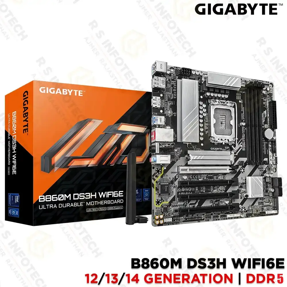 GIGABYTE B860M DS3H WIFI6E DDR5 ULTRA SERIES2 MOTHERBOARD