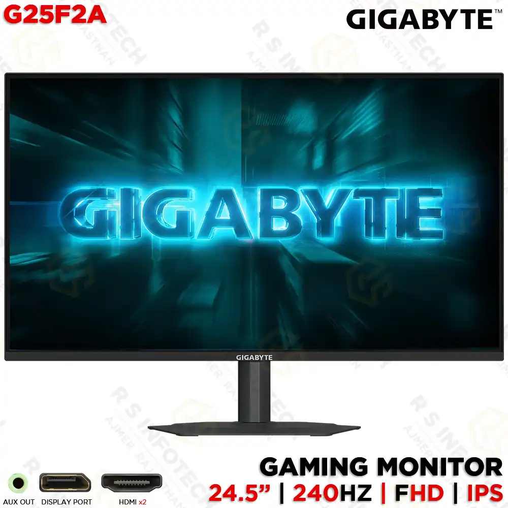 GIGABYTE G25F2A 24.5" FHD 240HZ SUPER SPEED IPS GAMING MONITOR | 1MS GTG (3 YEAR)