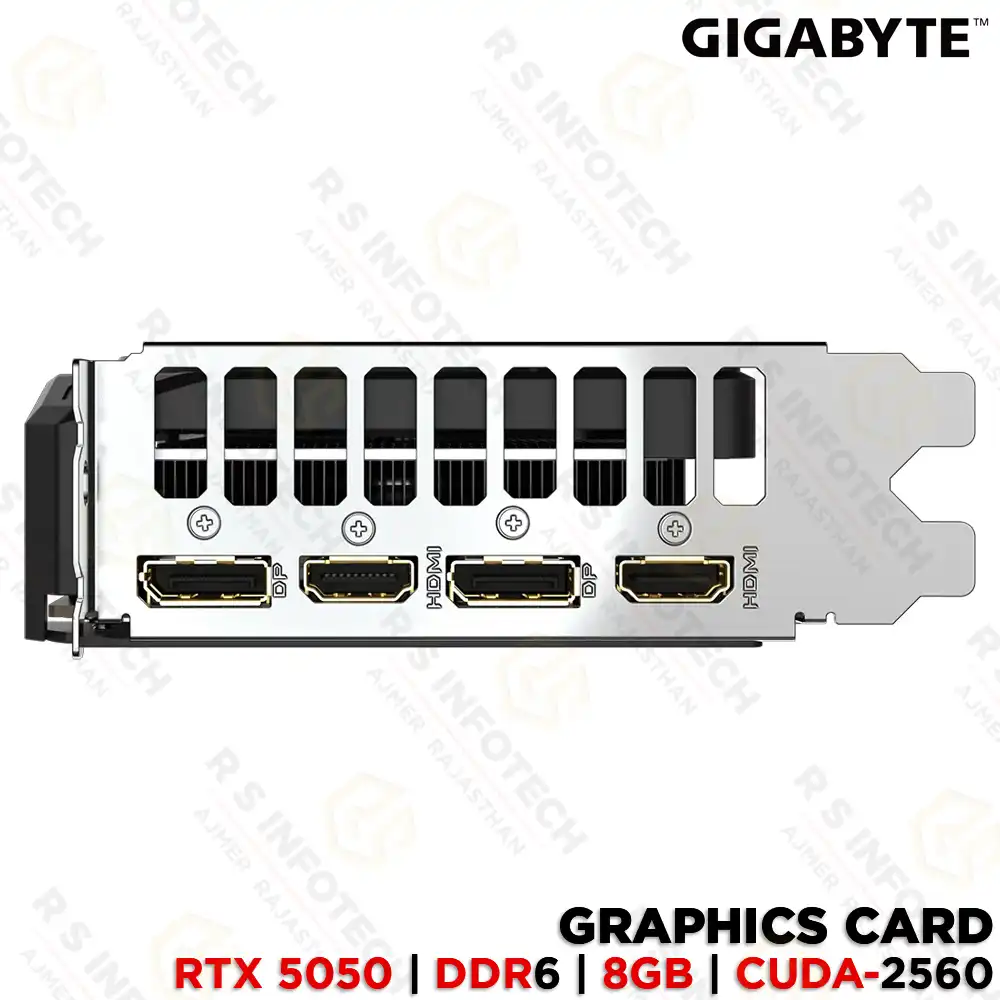 GIGABYTE GEFORCE RTX 5050 WINDFORCE OC 8GB GRAPHIC CARD (GV-N5050WF2OC-8GD)