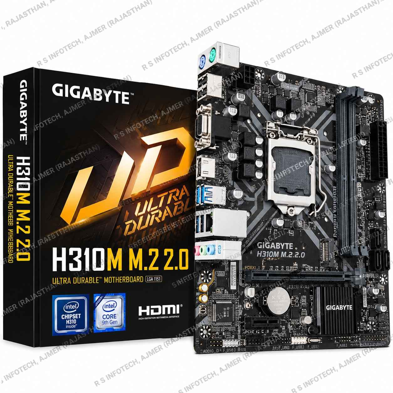 GIGABYTE H310M M.2 2.0 8TH/9TH GEN DDR4 MOTHERBOARD (3YEAR)