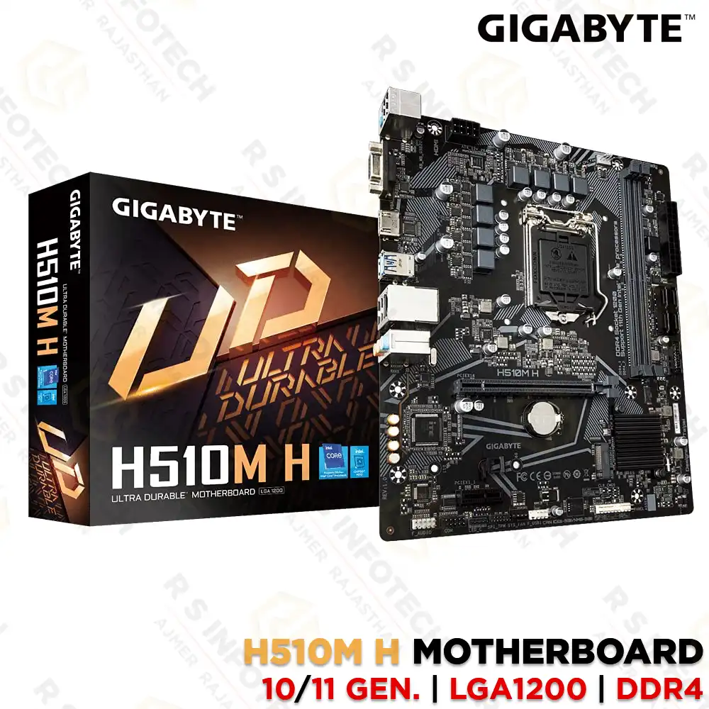 GIGABYTE H510M K DDR4 MOTHERBOARD 10TH/11TH GEN LGA1200 SOCKET (3YEAR)