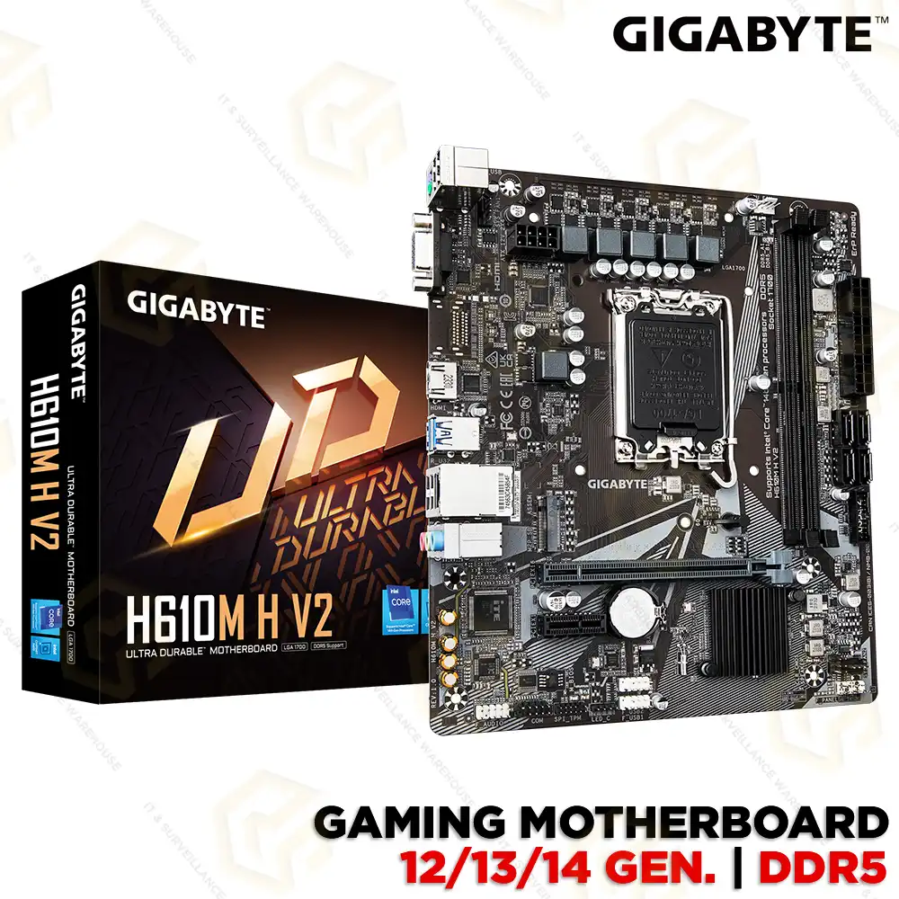 GIGABYTE H610M H V2 DDR5 MOTHERBOARD 12TH/ 13TH/ 14TH GEN | LGA1700 SOCKET