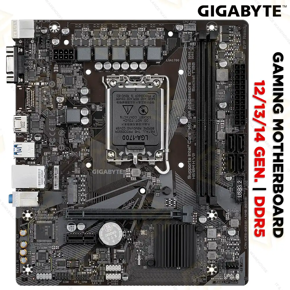GIGABYTE H610M H V2 DDR5 MOTHERBOARD 12TH/ 13TH/ 14TH GEN | LGA1700 SOCKET