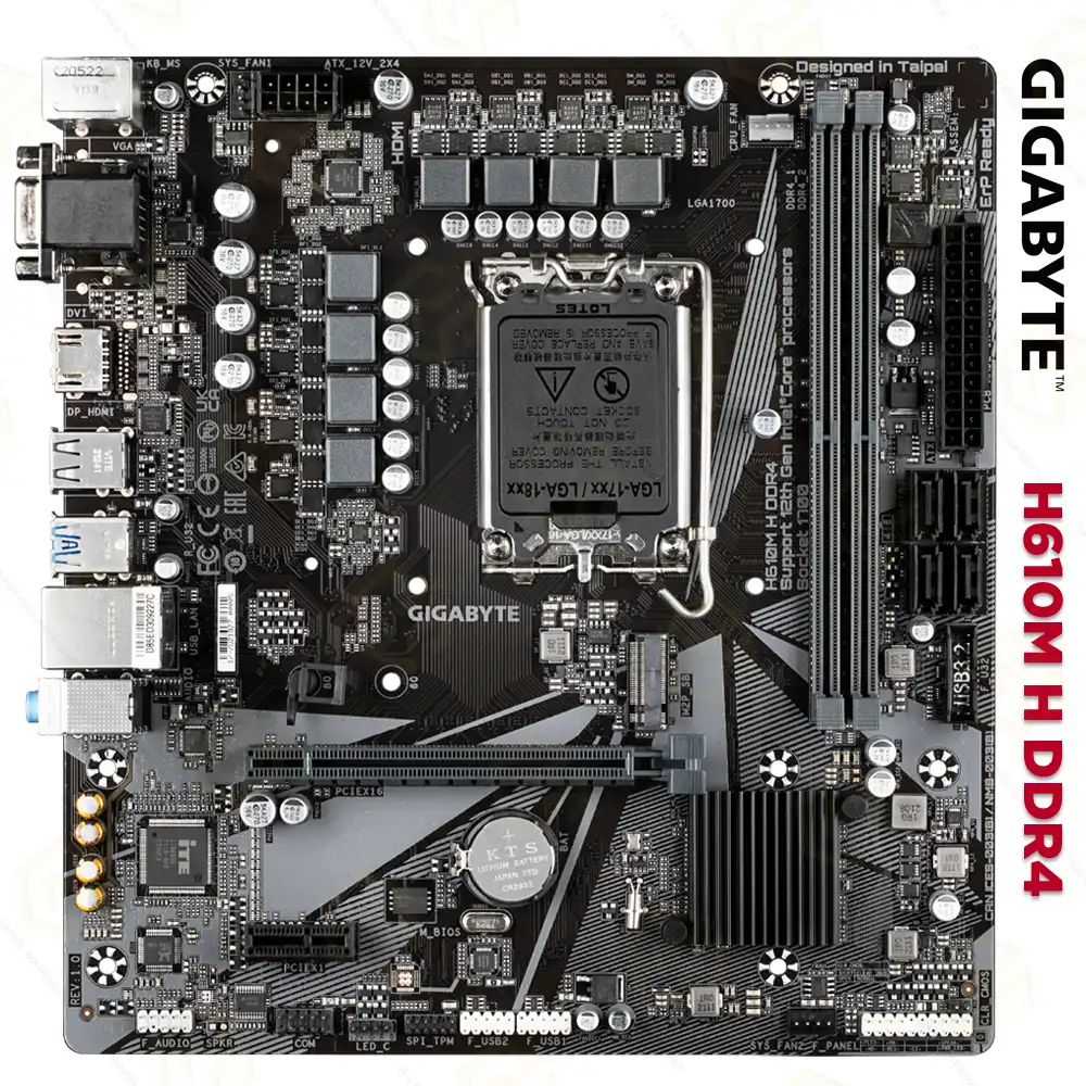 GIGABYTE H610M-H DDR4 MOTHERBOARD 12TH/ 13TH/ 14TH GEN | 3 YEAR