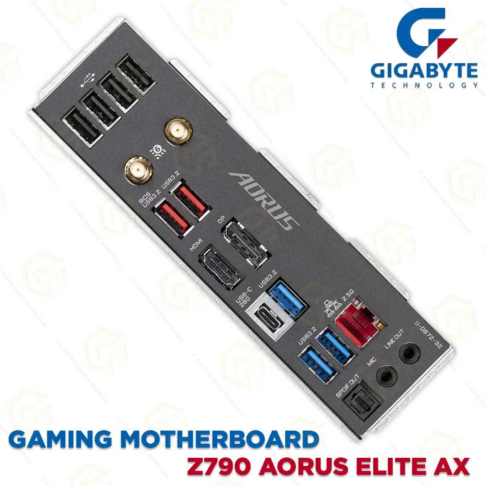 GIGABYTE Z790 AORUS ELITE AX DDR5 WIFI MOTHERBOARD 12TH/ 13TH/ 14TH GEN (5YEAR)