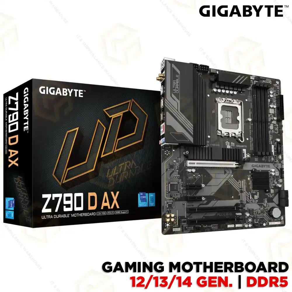GIGABYTE Z790 D AX DDR5 WIFI+BLUETOOTH MOTHERBOARD 12TH/ 13TH/ 14TH GEN
