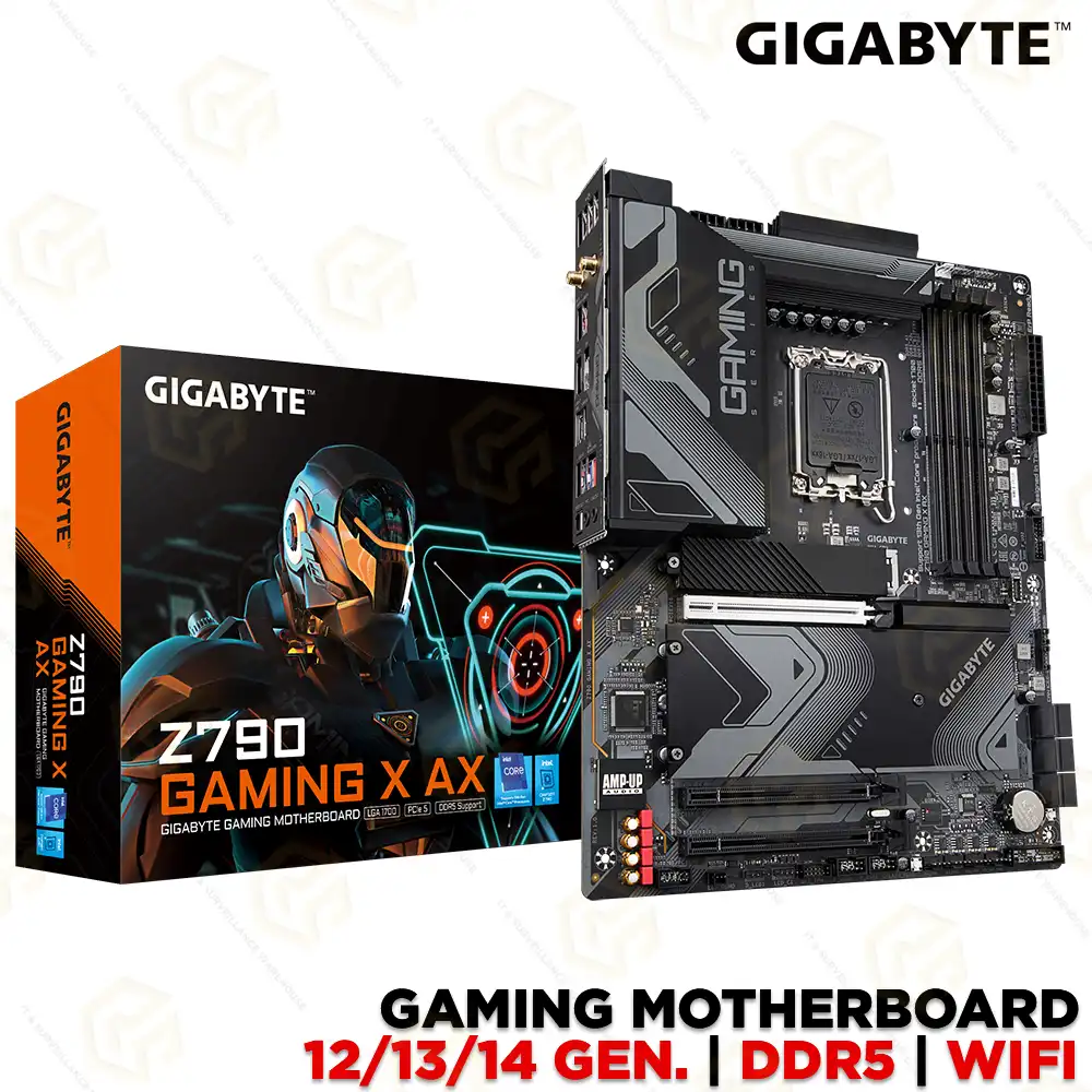 GIGABYTE Z790 GAMING X AX Wi-Fi+BLUETOOTH DDR5 MOTHERBOARD 12TH/ 13TH/ 14TH GEN