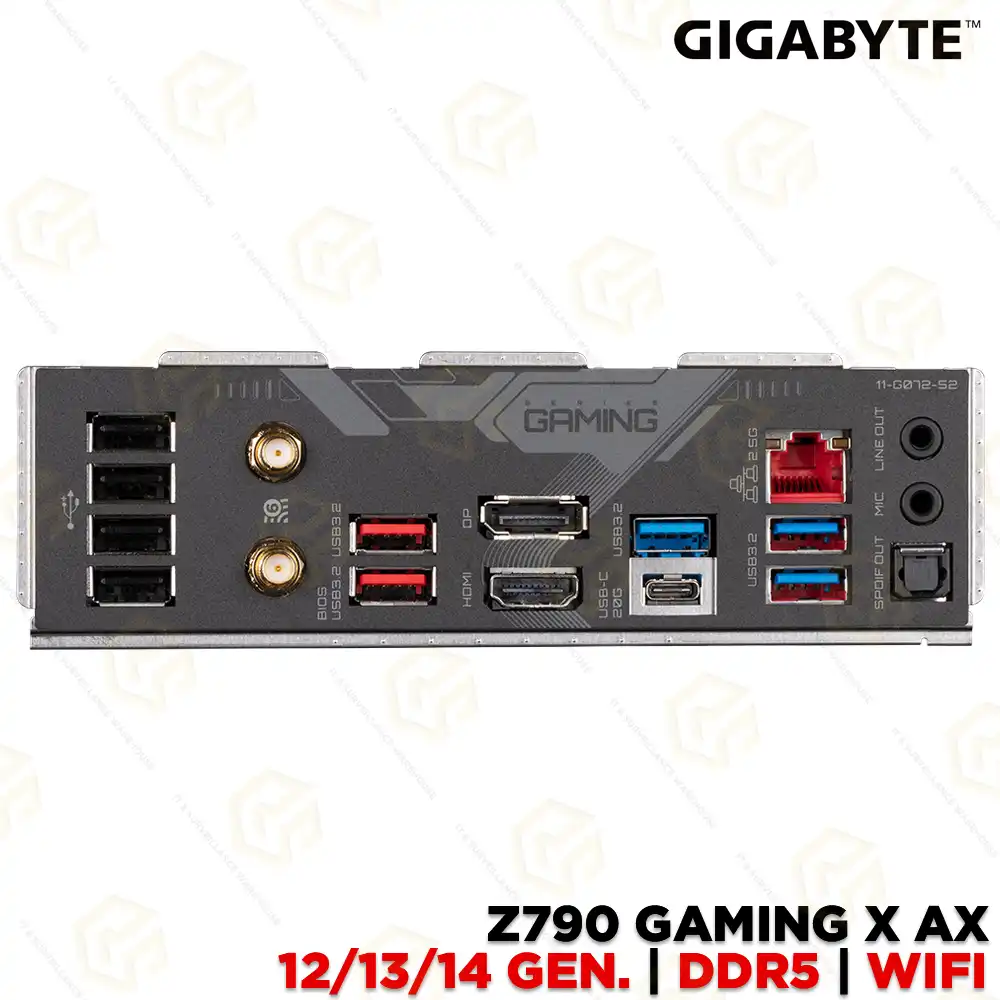 GIGABYTE Z790 GAMING X AX Wi-Fi+BLUETOOTH DDR5 MOTHERBOARD 12TH/ 13TH/ 14TH GEN