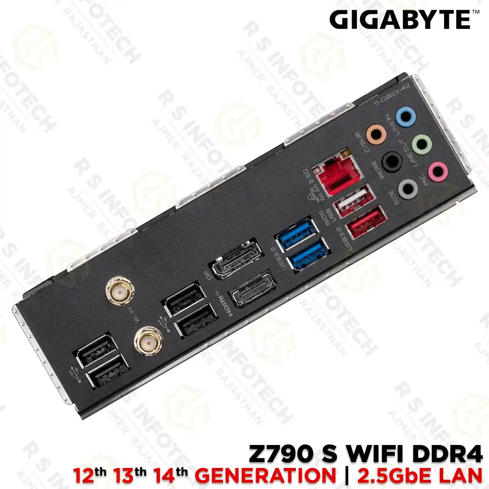 GIGABYTE Z790 S WIFI DDR4 LGA1700 INTEL 12TH/13TH/14TH GEN ATX MOTHERBOARD