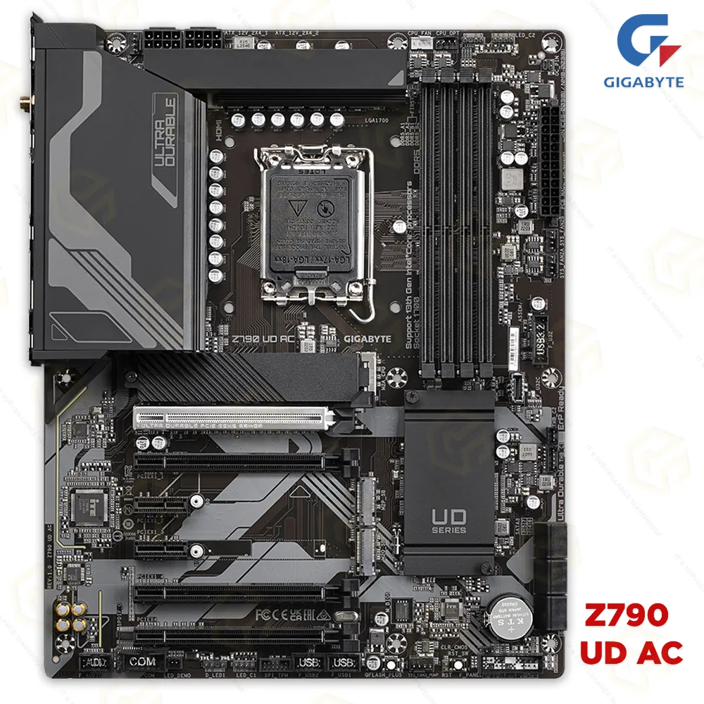 GIGABYTE Z790 UD AC DDR5 WI-FI+BLUETOOTH MOTHERBOARD 12TH/ 13TH/ 14TH GEN