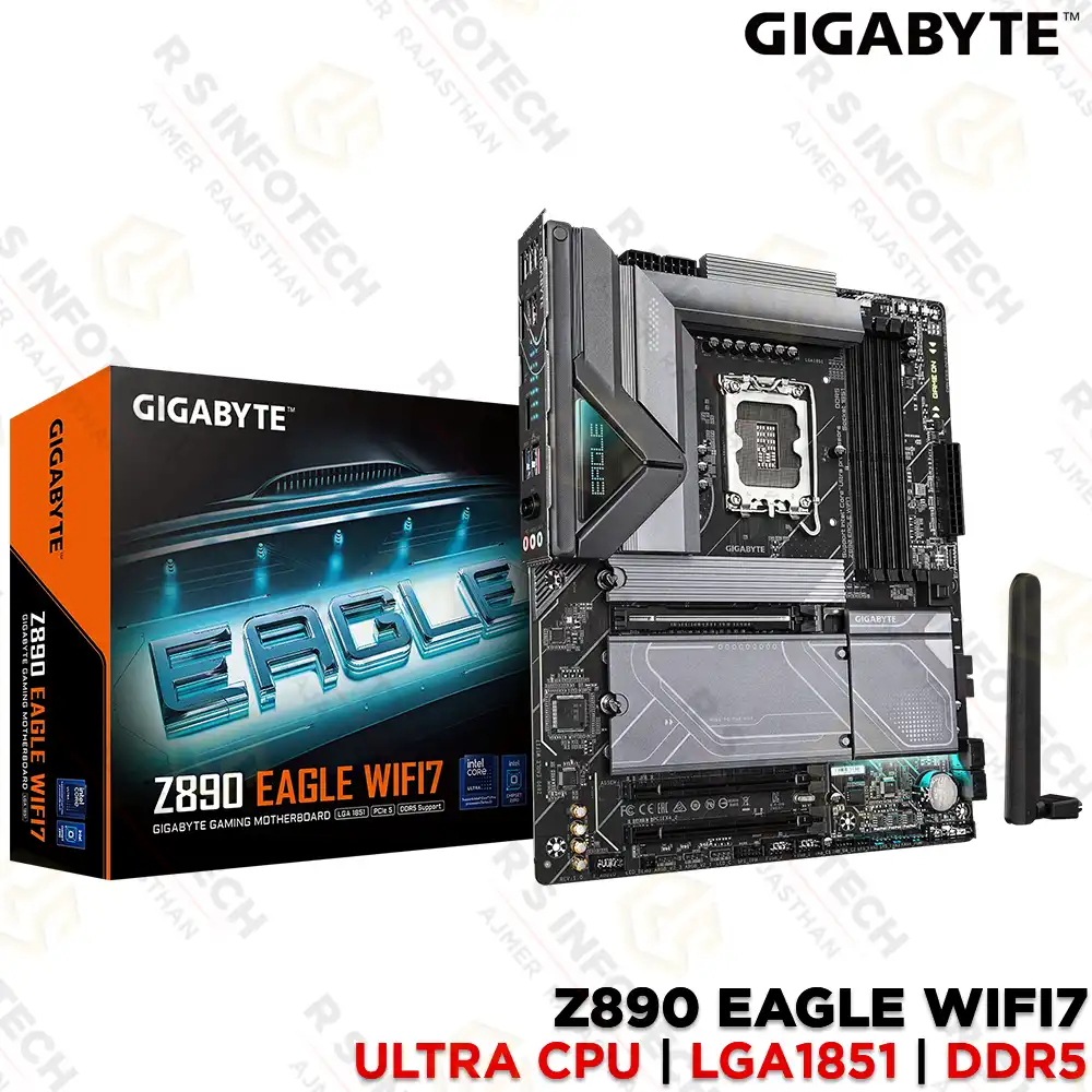GIGABYTE Z890 EAGLE WIFI7 LGA 1851 DDR5 ULTRA SERIES2/ARROW LAKE MOTHERBOARD