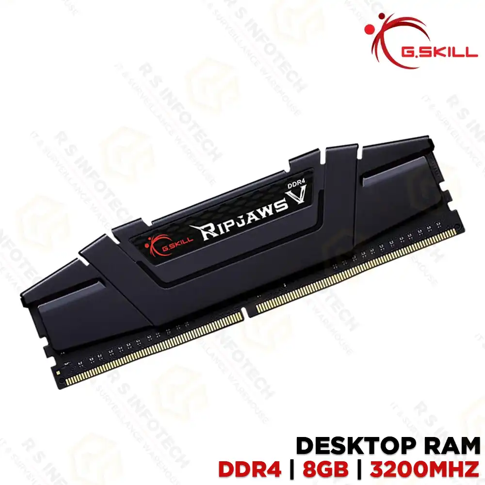 GSKILL RIPJAWS DDR4 8GB 3200MHZ DESKTOP RAM WITH HEATSINK (3YEAR)