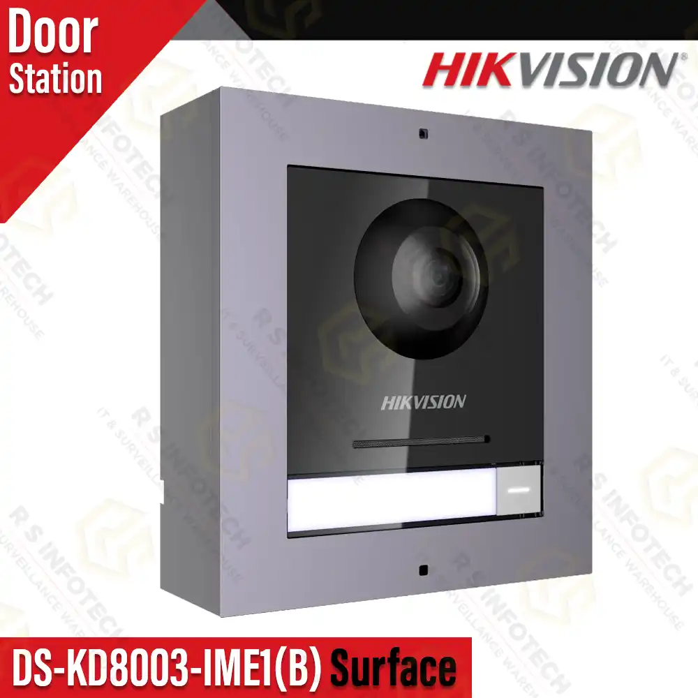 HIKVISION DS-KD8003-IME1(B) SURFACE OUTDOOR STATION (WORK WITH DS-KIS602)