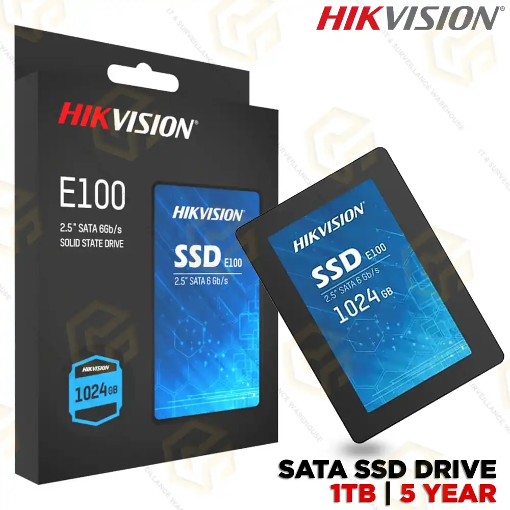 HIKVISION E100 1TB 2.5-INCH INTERNAL SSD | SATA 6GB/S | UP TO 550MB/S (5YEAR)