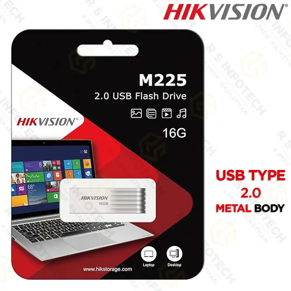 HIKVISION M225 16GB 2.0 METAL PEN DRIVE