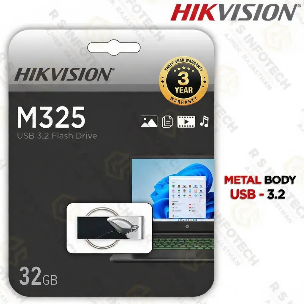 HIKVISION M325 32GB USB PEN DRIVE | USB 3.2 HIGH-SPEED (3YEAR)