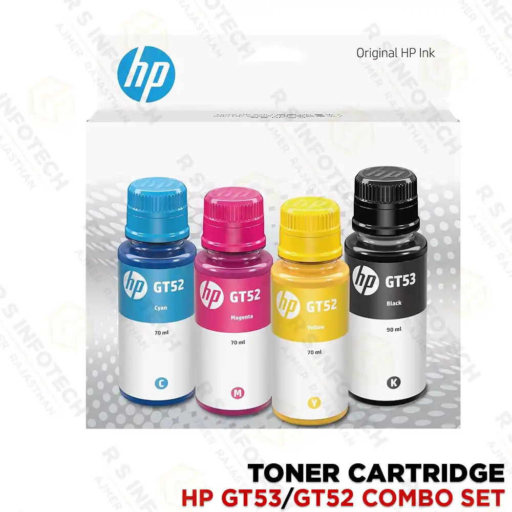 HP GT53/GT52 INK BOTTLE COMBO 4-PACK | 7K3W9AA | ORIGINAL INK SET