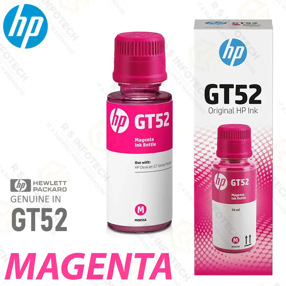 HP INK BOTTLE GT52 MAGENTA ORIGINAL INK BOTTLE
