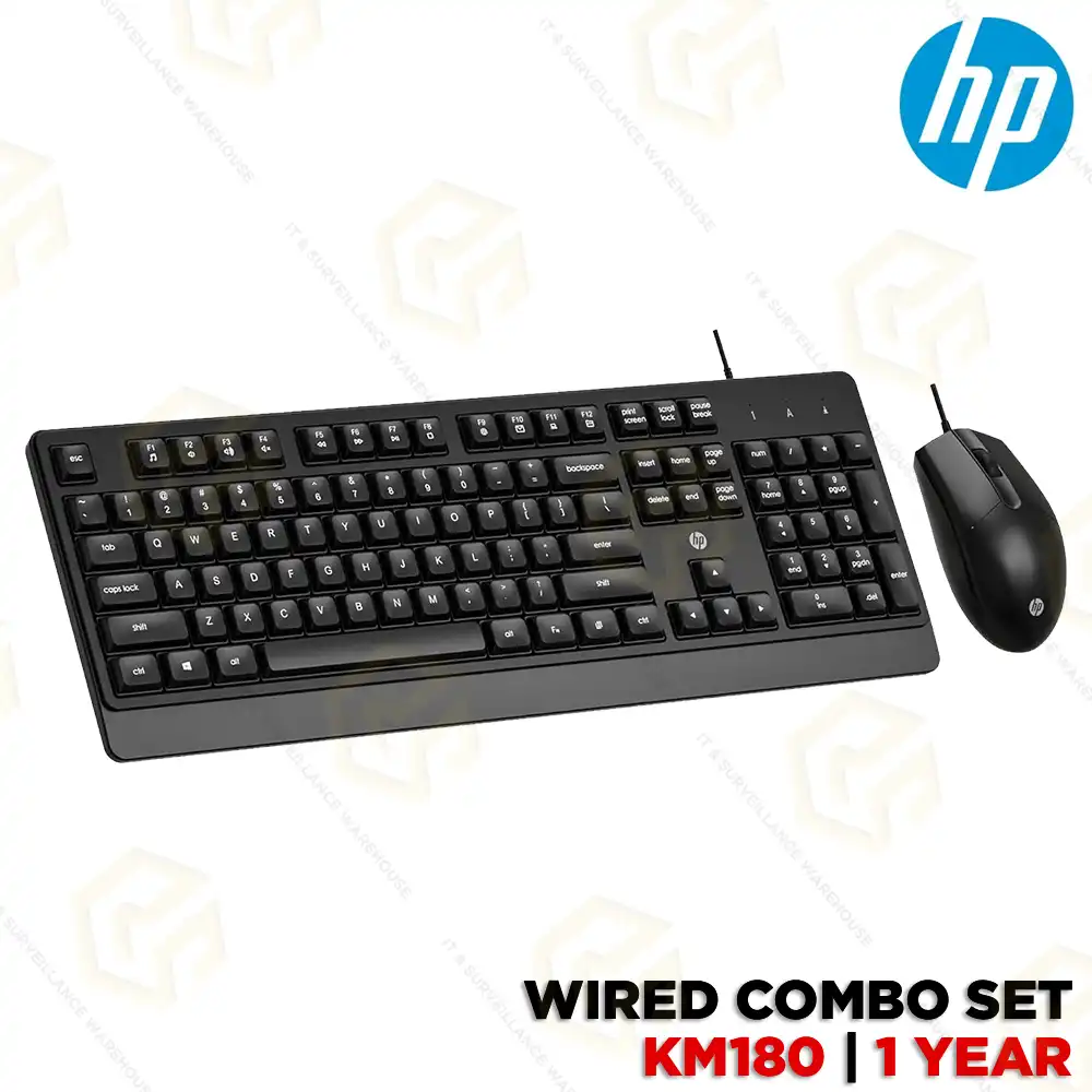 HP WIRED KEYBOARD MOUSE COMBO KM180 (3YEAR)