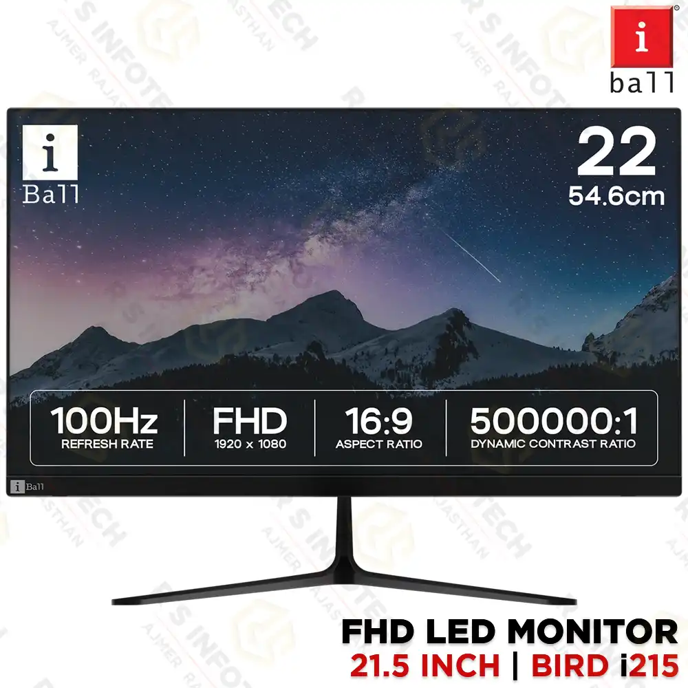 IBALL BIRD i215 21.5" 100HZ FHD LED MONITOR WITH HDMI & VGA