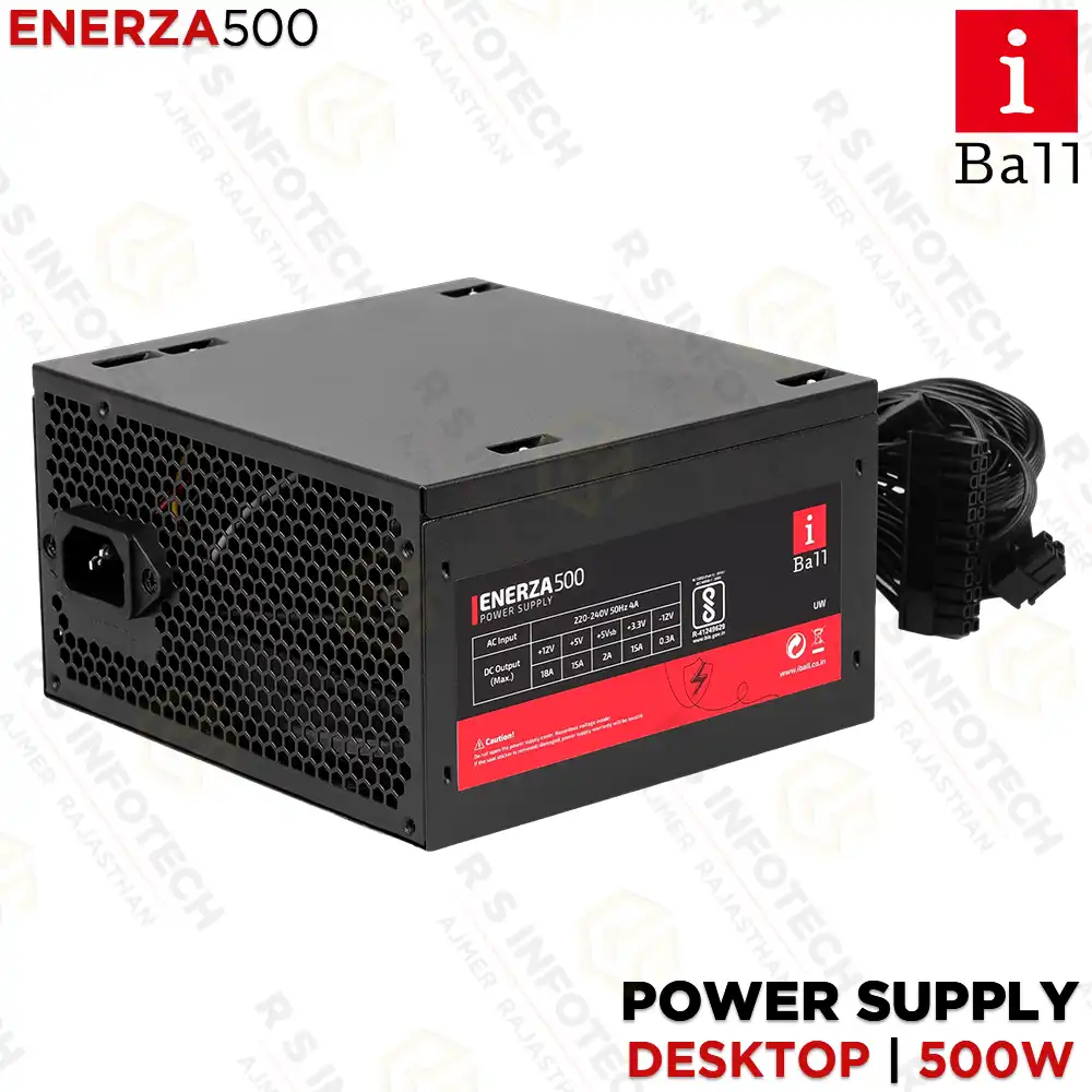 IBALL ENERZA 500 (POWER-250B) POWER SUPPLY SMPS (2 YEAR)