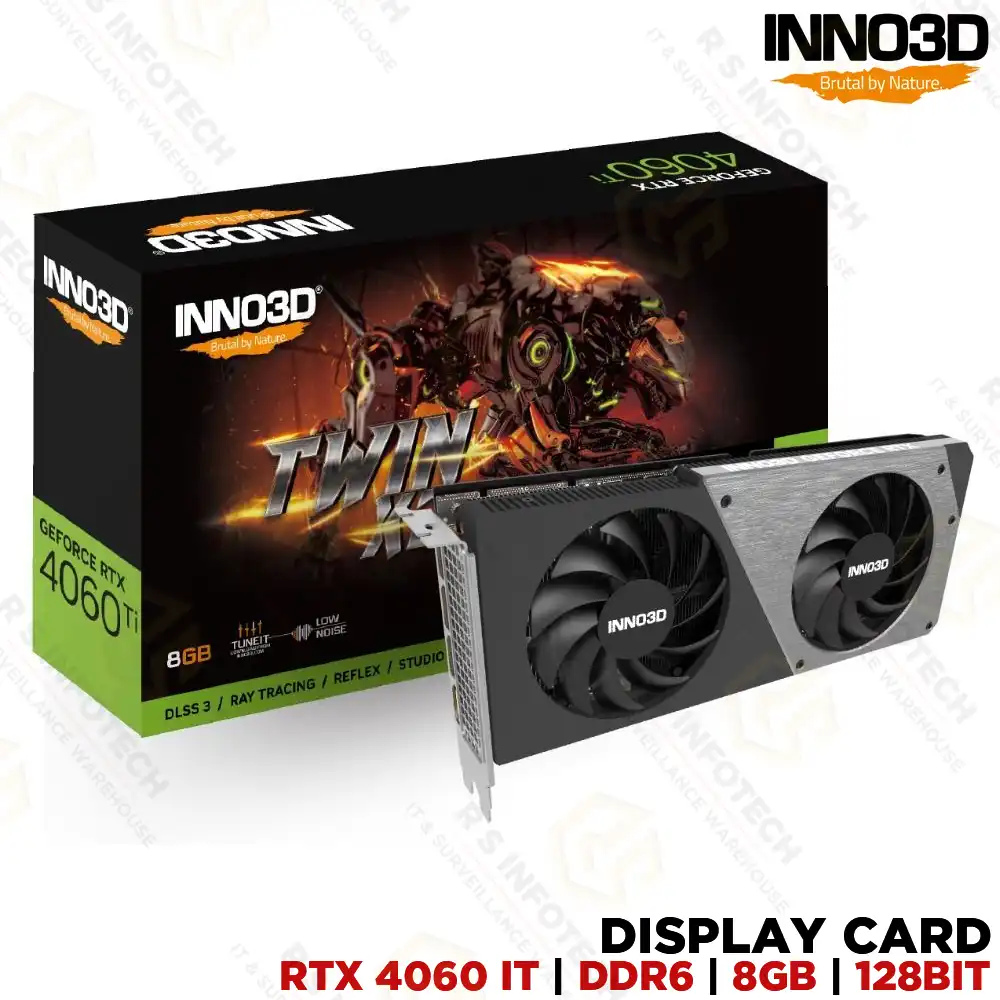 INNO3D GEFORCE RTX 4060 TI DDR6 8GB TWIN X2 GRAPHIC CARD