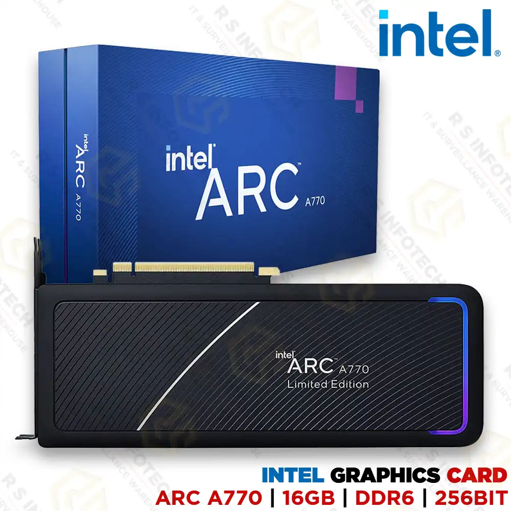 INTEL ARC A770 16GB GDDR6 256-BIT PCIe 4.0 GRAPHIC CARD – RAY TRACING & XeSS ENABLED