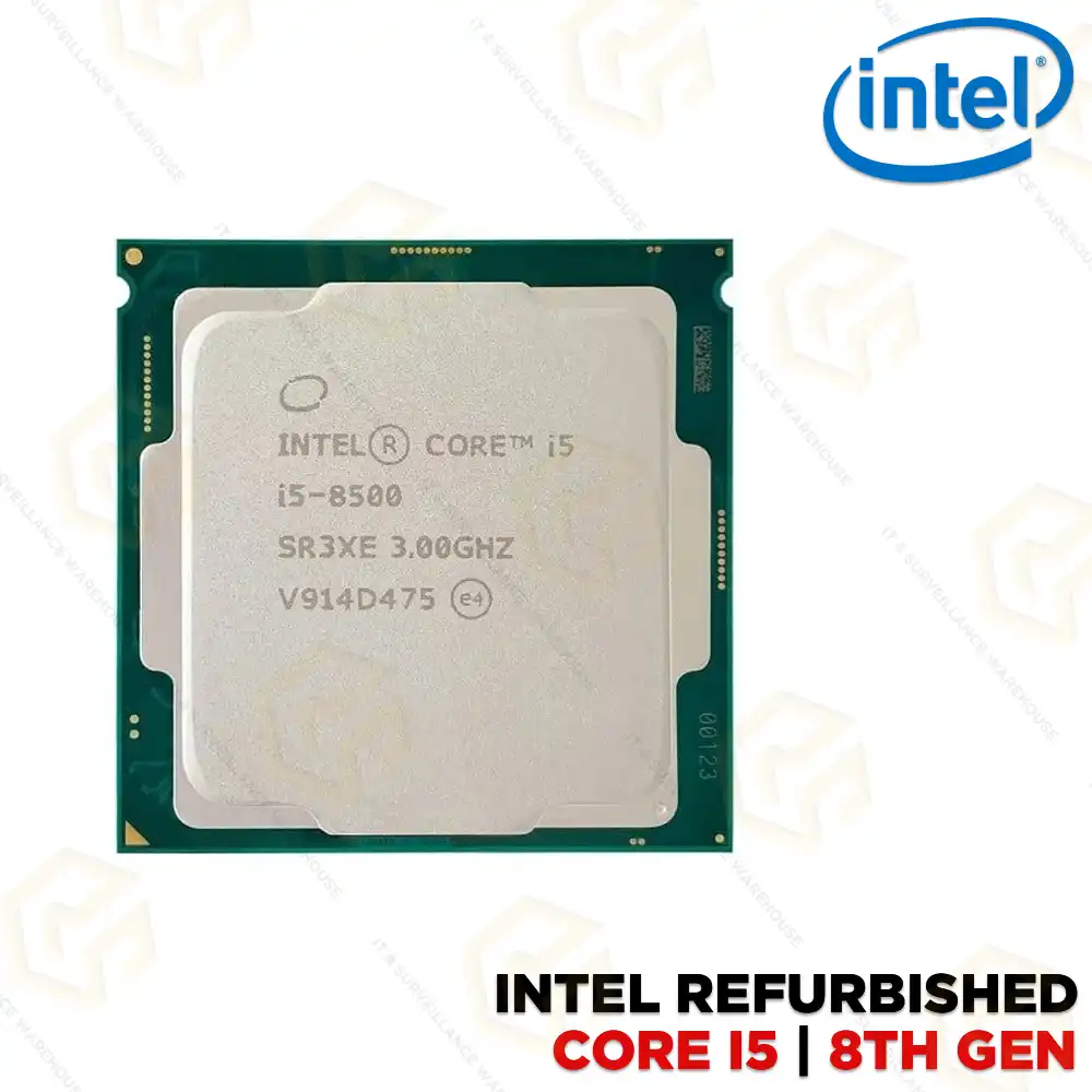 INTEL CORE I5 8TH GENERATION PROCESSOR WITHOUT FAN – LGA1151 DESKTOP CPU (1 YEAR)