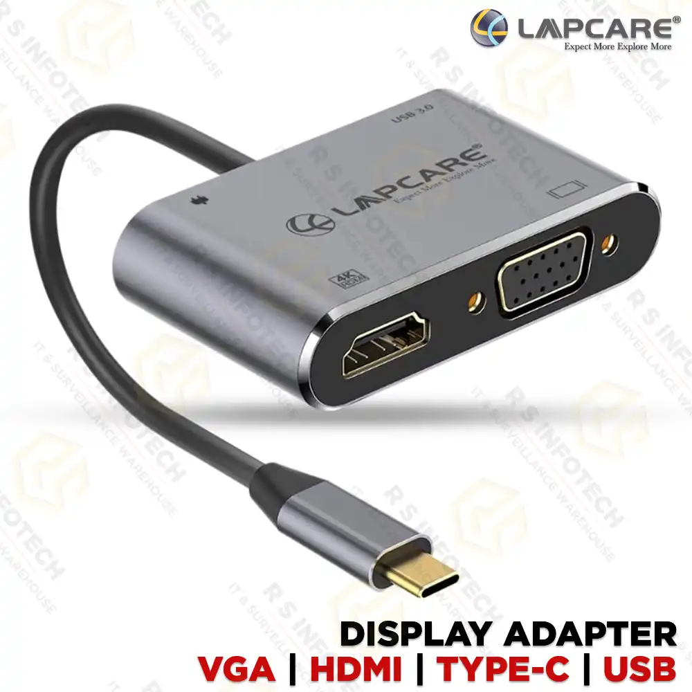 LAPCARE 4IN1 DOCK STATION TYPE-C