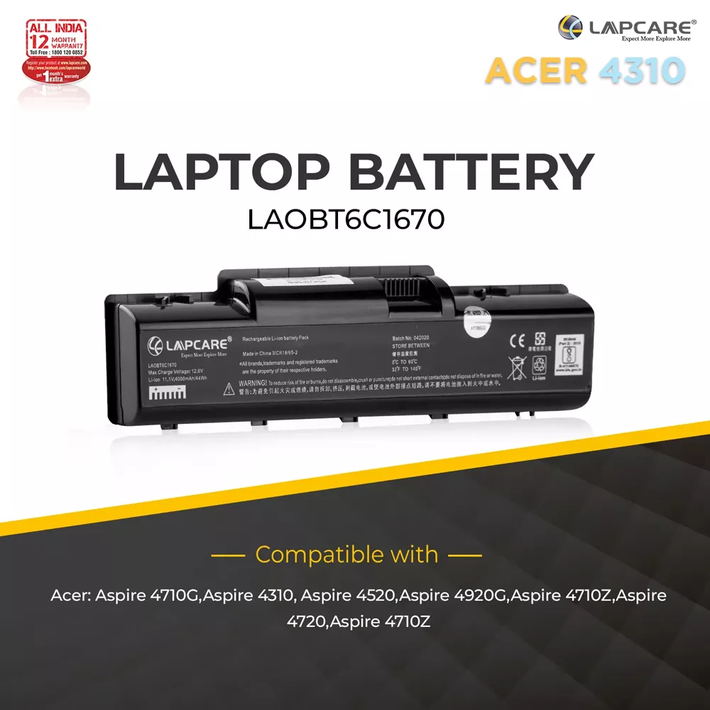 LAPCARE BATTERY ACER 4310/4710