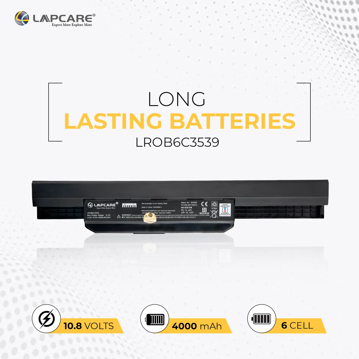 LAPCARE BATTERY ASUS A32/K54/A53/A54
