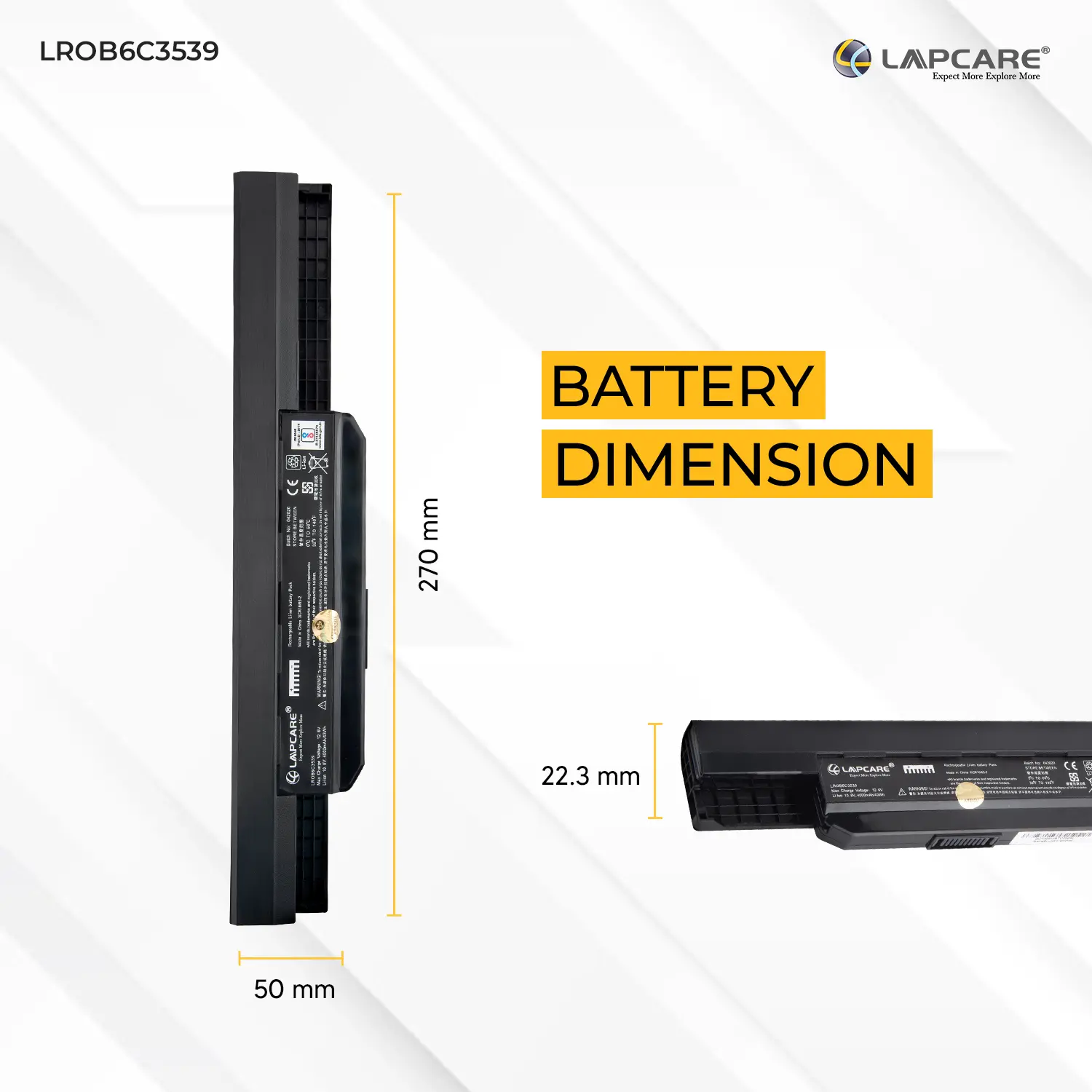 LAPCARE BATTERY ASUS A32/K54/A53/A54