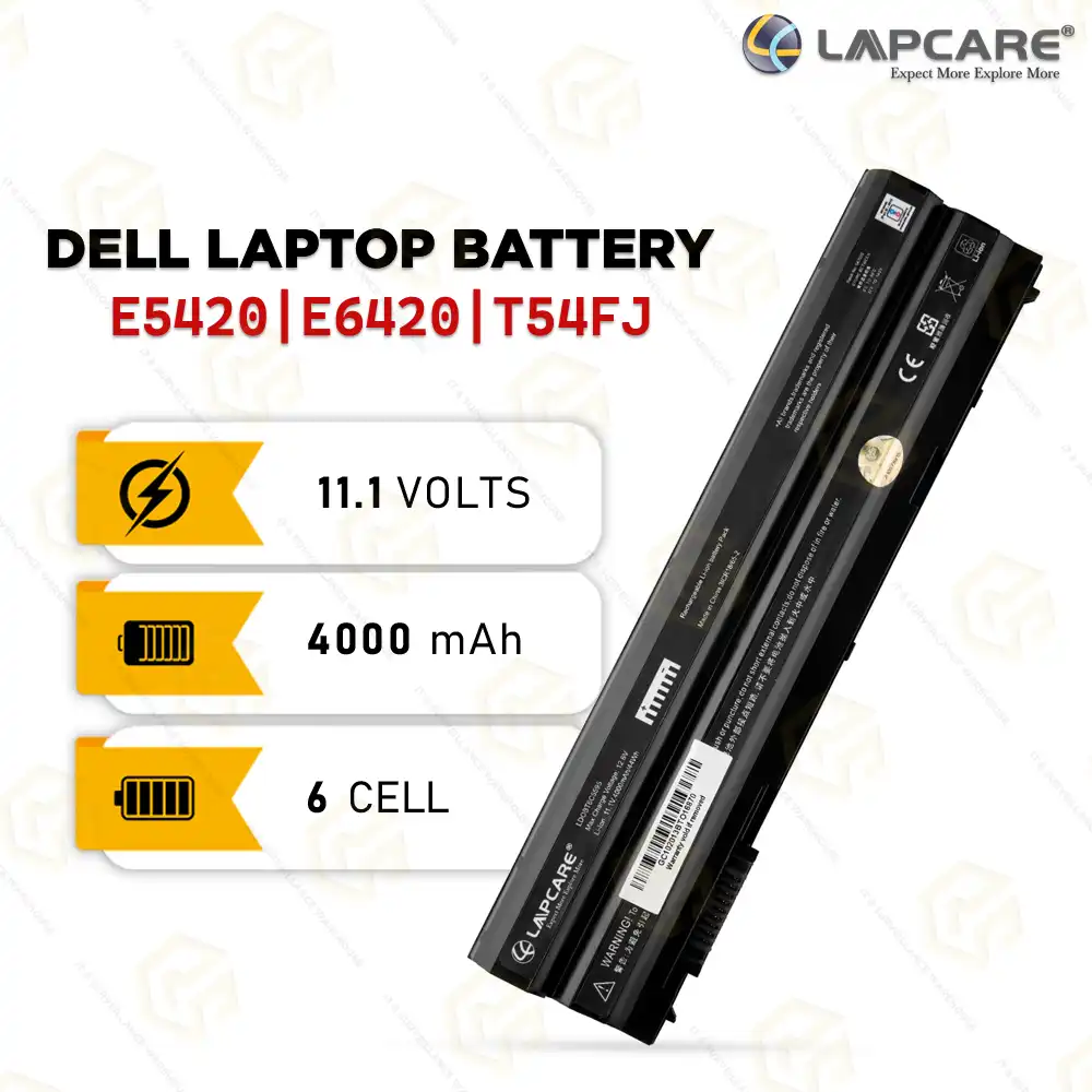 LAPCARE BATTERY DELL E5420 | E6420 | T54FJ (5595)