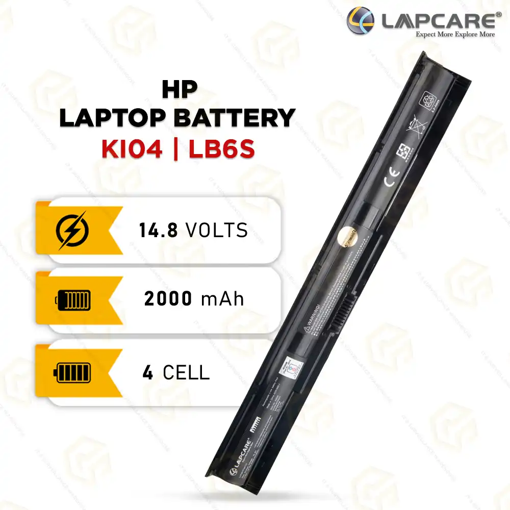 LAPCARE BATTERY FOR HP KI04 | LB6S