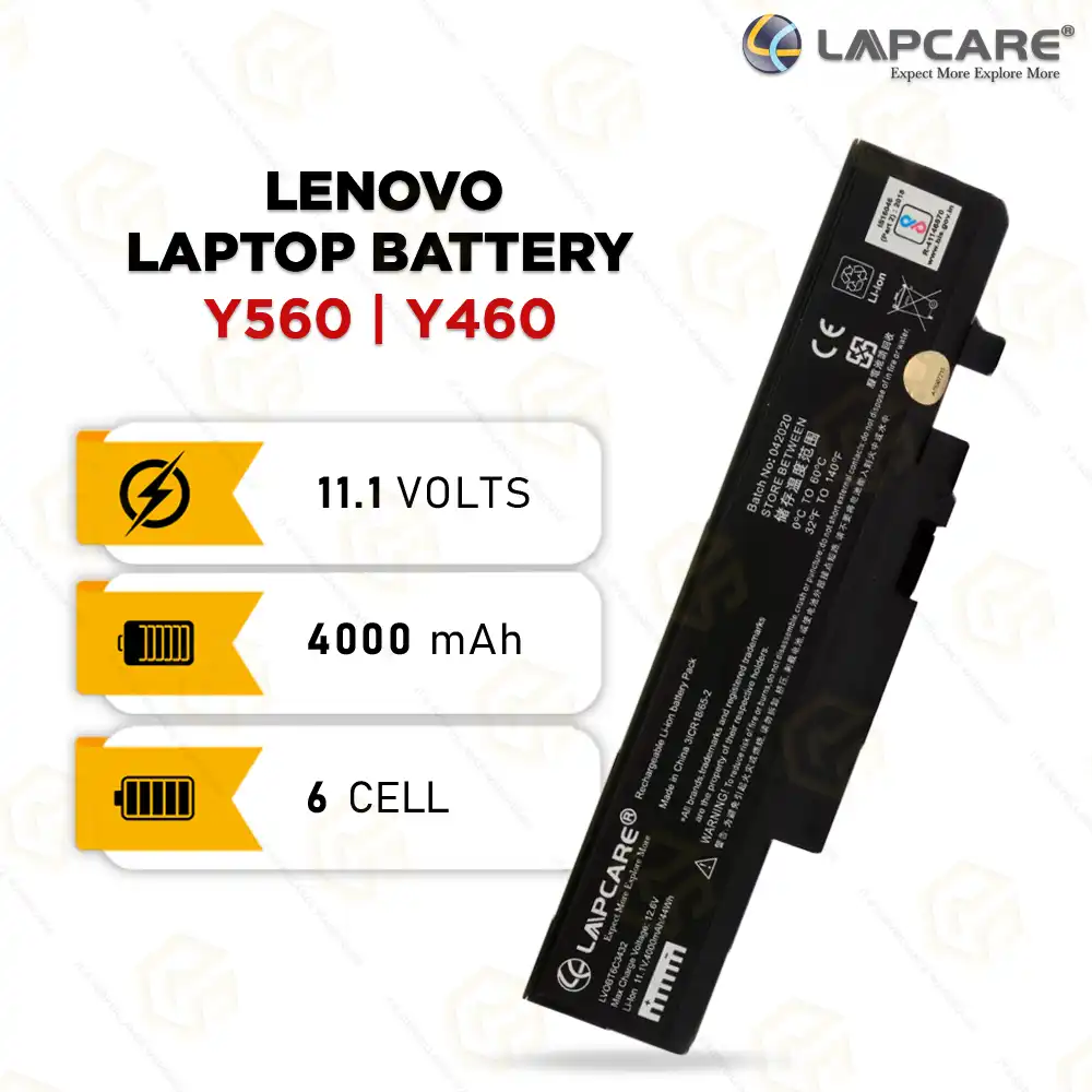 LAPCARE BATTERY LENOVO Y560/Y460